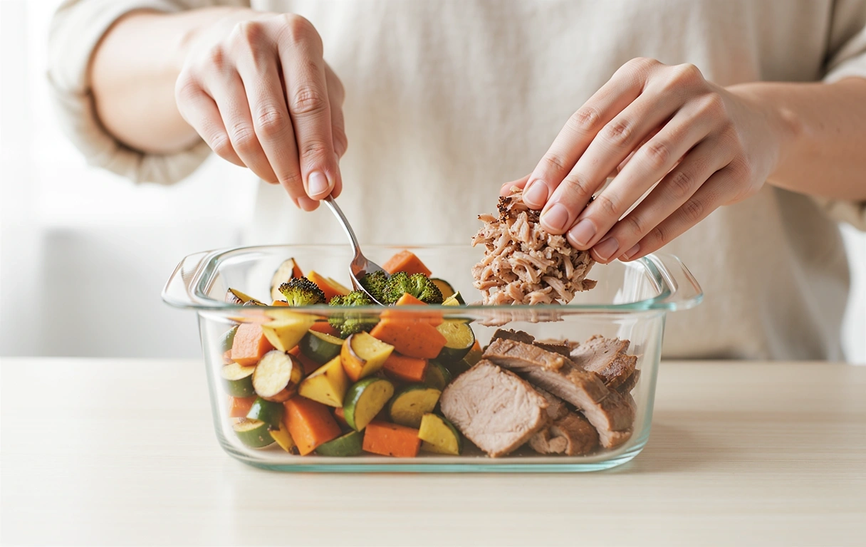 Sustainable weight loss program meal preparation